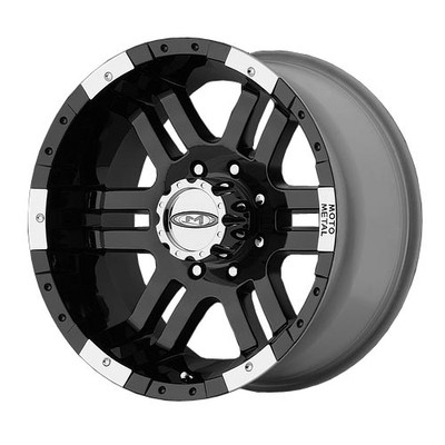 4) Moto Metal Snap In CHROME Center Caps for 8Lug MO951 16 17 18