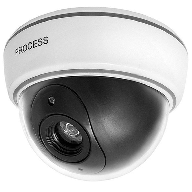 Dummy Camera Realistic Fake Security Surveillance Indoor CCTV Red LED