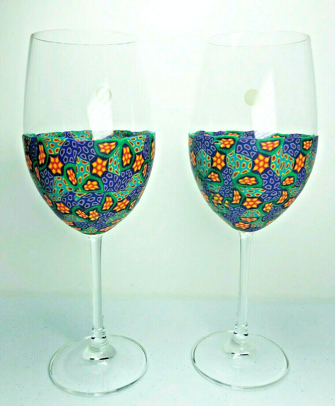 Rosenthal Classic Germany Wine Glass NEW SET of 2 Stems Celebrate Blue