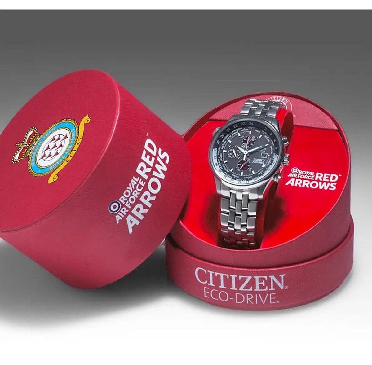 Citizen Eco-Drive Stainless Steel Chronograph Mens Watch Silver