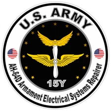 US Army Ah-64D Armament/electrical System Repairer Bumper Sticker Decal 5"