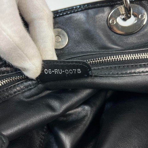 CHRISTIAN DIOR Lady Dior Intrecciato Leder Tasche Schwarz Groß - Bild 14 von 17