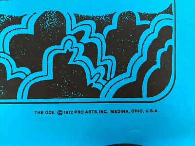 Original Vintage 1972 70s Pro Art The Ode Fallen Star Moon Poster