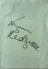 Lynn Redgrave * 3x5 Index Card Autograph * Actress * Mary Fals Collection
