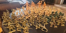  MIXED LOT OF 95 Plastic Army Men, Military Toy Soldiers, Gallon Bag, EUC