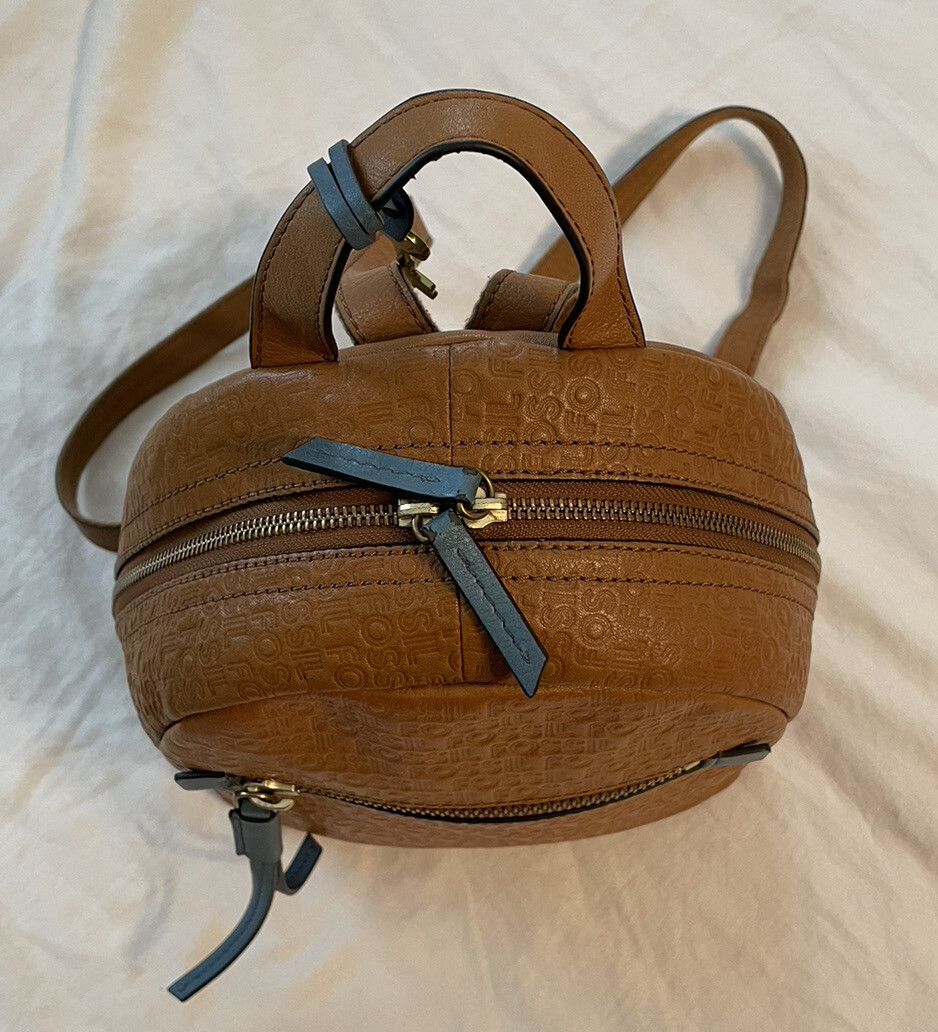 FOSSIL】MEGAN MINI BACKPACK ブラウン