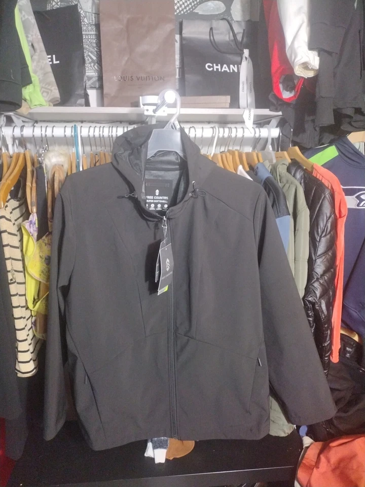 Free Country Black Super Softshell Jacket Size 3X Nwt - Image 3 of 4