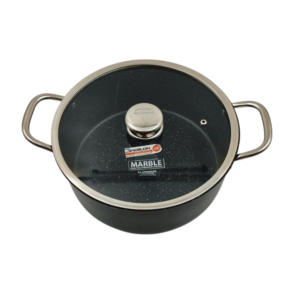 Piece Granite Cookware Set Non-Stick Pot Pan Glass Lid Cooking