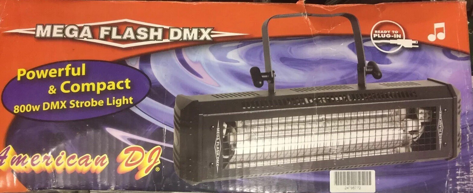 Stroboscope DMX Mega Flash pour remplacer un éclairage faible
