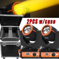 2PCS 230W 7R Beam Moving Head Stage Light RGBW Gobo Lighting DJ Disco DMX w/Case