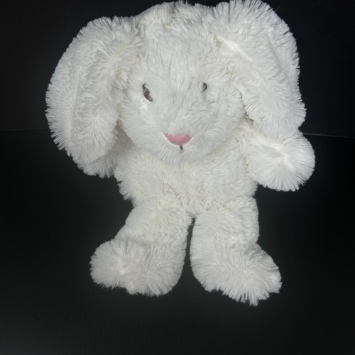 Animal Adventure coniglietto bianco peluche bersaglio orecchie abbronzate occhi cuciti 2012 - Foto 3 di 11