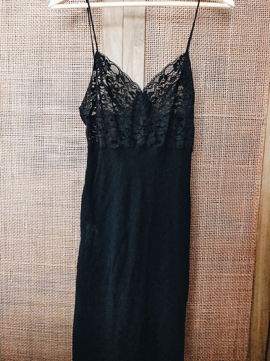 Full length hotsell black slip
