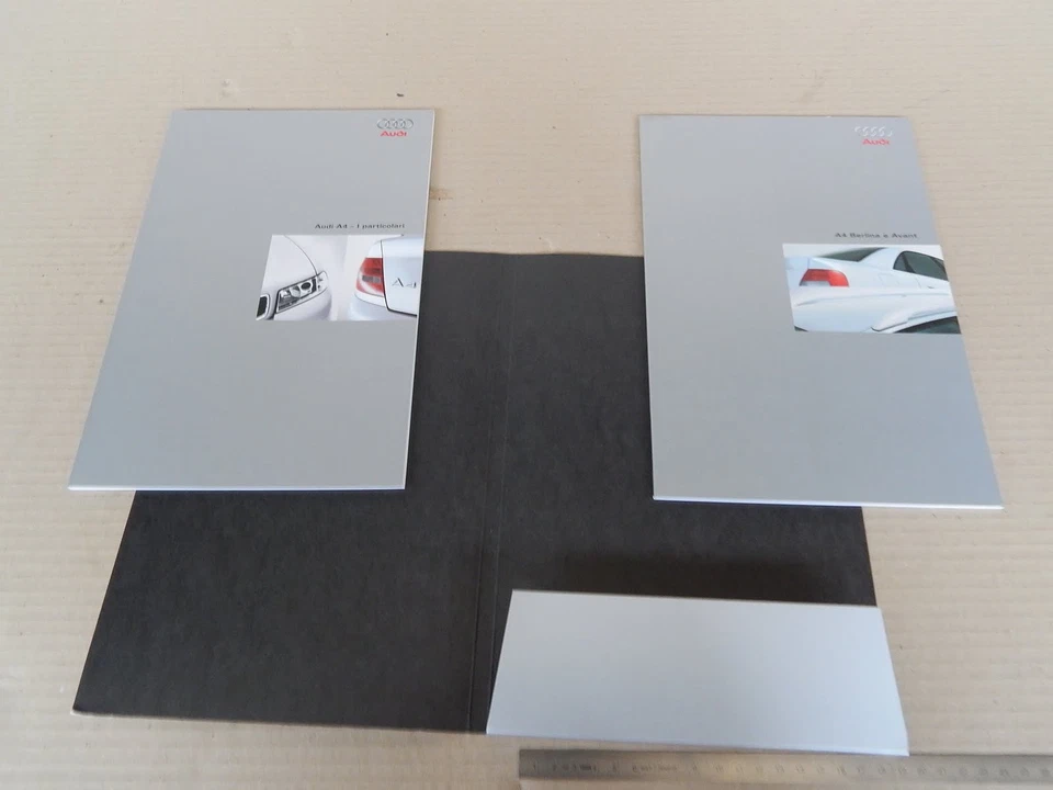 DEPLIANT CARTELLA ORIGINALE DOPPIO AUDI A4 RESTYLING '99 - Immagine 2 di 4