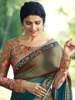 heavy party wear saree