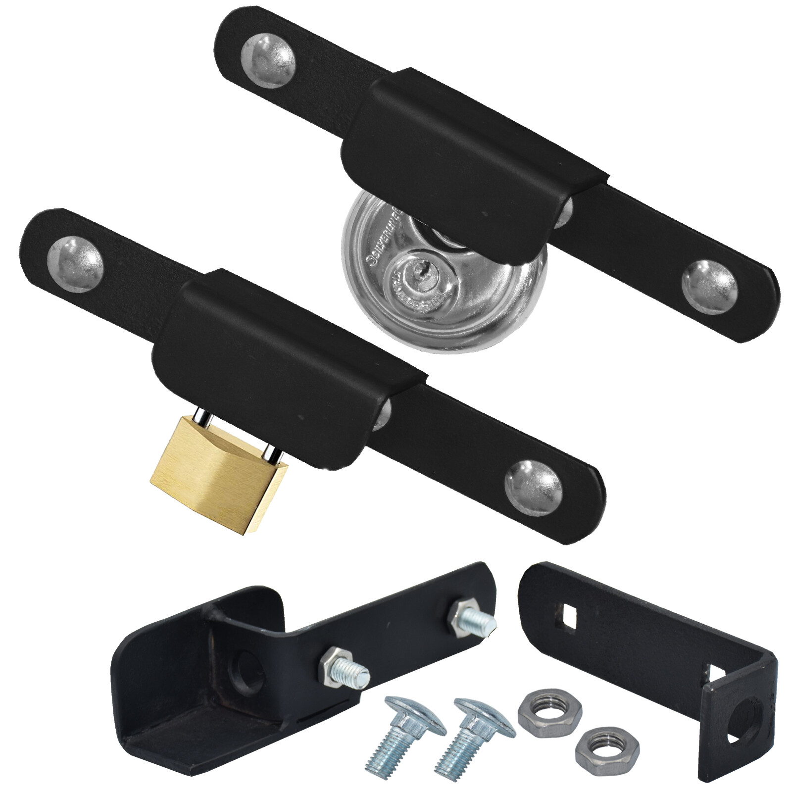 High Security Shed Van Door Gate Lock Bracket Hasp including Fixing New