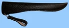 GENUINE BLACK BEAVER TAIL LEATHER KNIFE SHEATH-HANDMADE-BELT LOOP-New 10.5 INCH