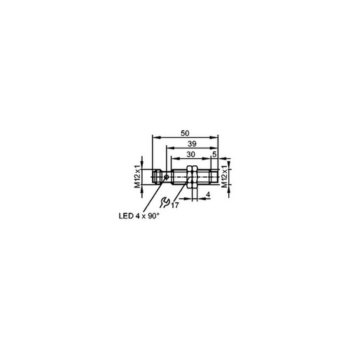 IFM IFS207 Inductive Sensor M12 DC PNP NC 7mm 000260 - Picture 3 of 4