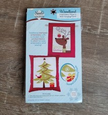 Needle Creations Woodland Embroidery Pillow Or Wall Hanging Panel