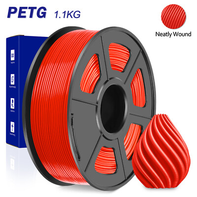 JAYO PETG Filament 1,75mm FDM 3D Drucker Rot ±0,02mm Hohe Qualität Kein Tangle