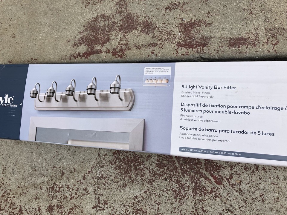 New Vanity Light Transitional Fitter Bar Style Selections 5 Light