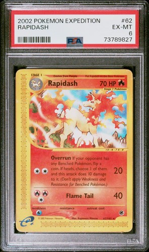 Rapidash graded PSA 6 for sale on eBay