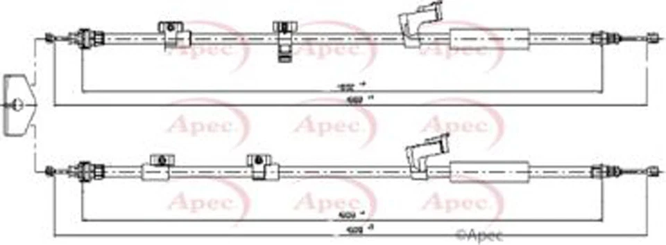 Fits Ford C-Max Grand 1.0 1.5 dCi 1.6 2.0 Ruva Rear Hand Brake Cable 1757287 - Изображение 2 из 2