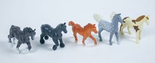 SAFARI LTD LOT 5 MINI HORSES FIGURES CLYDESDALE BAY JUTLAND BARD WALKING HORSE