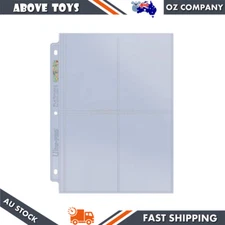 10 x Ultra Pro 4 Pocket Platinum Series 3.5" x 5.25" Cards Photos Sleeves Pages