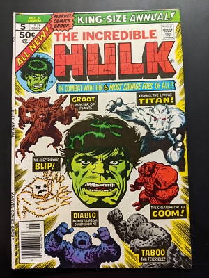 Incredible Hulk King Size Annual #5, 2nd Appearance Groot 
