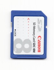 Canon Genuine 8MB MEGABYTE SDC-8M SD Camera Memory Card
