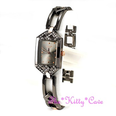 OMAX D006 Schwarz & Gold, Zeitlos Sportlich, Unisex Kleid Uhr, Mit