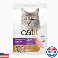 Catit Recipes Double Fusion Indoor Cat Food – Chicken Recipe, High-Protein, F