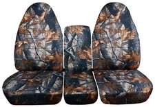 40-20-40 Front Set Car Seat Covers Fits Ford F250 Truck 1992 To 1998 Tree Camo