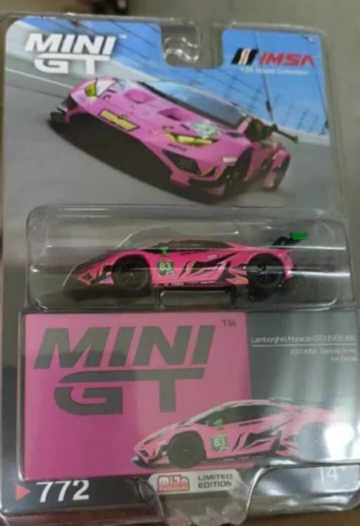 MINI GT x Mijo Lamborghini Huracan GT3 EVO2 2023 IMSA # 772 | eBay