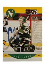 Brand New: Vintage 1990 PRO SET Jon Casey Minnesota North Stars Trading Card