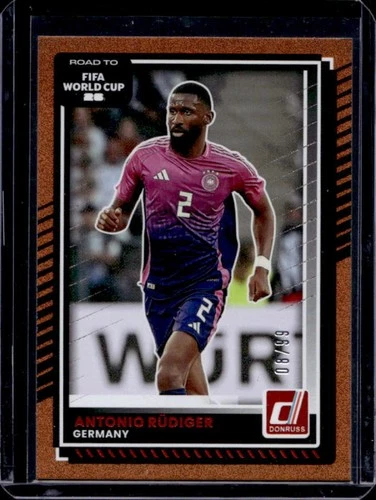 2025-26 Panini Donruss Road to FIFA World Cup 26' Antonio Rudiger Orange #/99