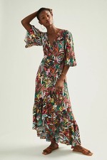 New Anthropologie Farm Rio for Anthropologie Fiesta Wrap Maxi Dress Size Xs