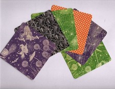 Graphic45 MIDNIGHT TALES 6PK HANDMADE 4x4 EPHEMERA POCKET CARDS Double-Sided