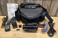 Sony Handycam HDR-HC9 HDV Digital Video Camera Batteries Tape Bag Tested Working