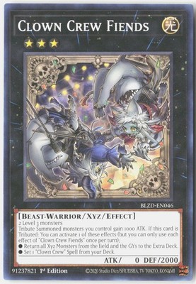 CLOWN CREW FIENDS BLZD-EN046 COMMON / SHORT PRINT BLAZING DOMINION YU-GI-OH NM