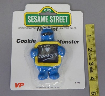 New MoC c1980 Vintage Cookie Monster Refrigerator Magnet Sesame Street