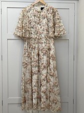 Needle & Thread Avery Ruffle Ballerina Midi Dress Size 14 Worn Once Excellent