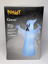 Spirit Halloween 8ft Inflatable Ghost Light-Up Blow Up Scary Lawn Prop Decor