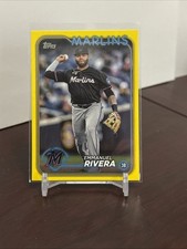 2024 Topps Update Emmanuel Rivera Yellow Parallel #US70 Marlins