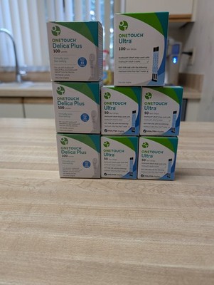 300 One Touch Ultra Test Strips & 300 One Touch Delica Lancets