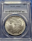 1889 PCGS MS 64 Morgan Silver Dollar. Fresh In New Holder!