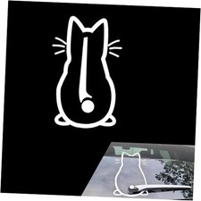 1 PC Car Rear Wiper Cat Decal, Cute Cat Window Wiper Sticker, Creative Shaped