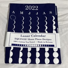 2022 Lunar Calendar Moon Phase Design British TEA TOWEL