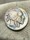 1923 Buffalo Nickel CHOICE AU/UNC RARE GEM High Grade Toned Tough Date Specimen