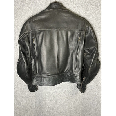 Z Custom Leathers USA Men's Motorcycle Jacket Size M Black
